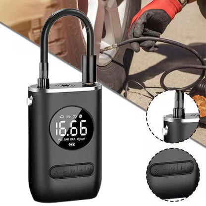 Mini compresor de aire digital portátil y recargable