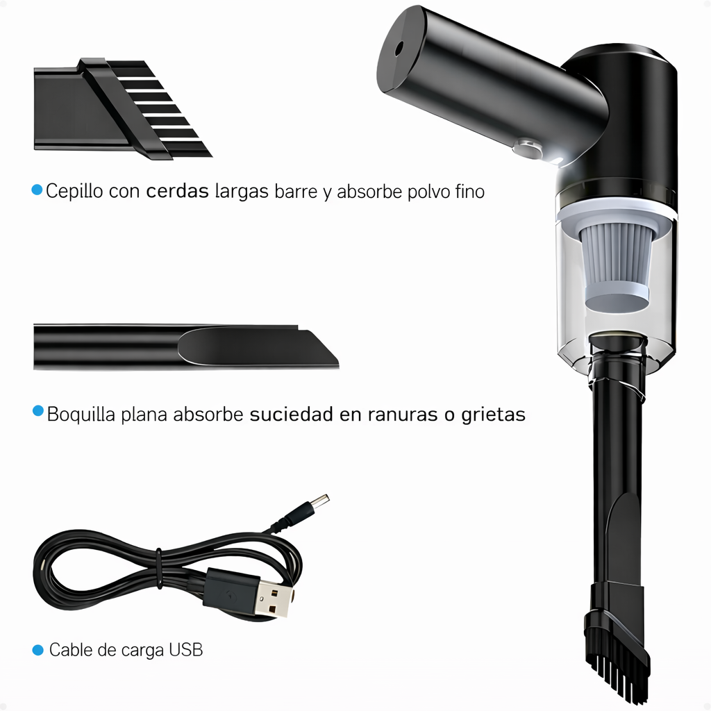 COMBO : Hidrolavadora + (Aspiradora Portátil + Doble Batería + Maletín)